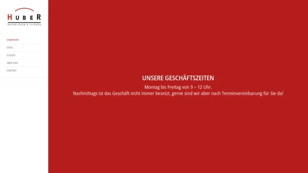 Website Screenshot: Huber - Keramik - Huber Kachelöfen & Fliesen - www.ofendesign.at - Date: 2023-06-22 15:14:11