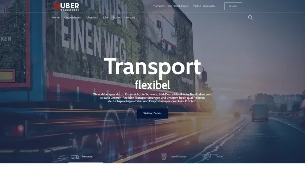 Website Screenshot: Peter Huber Transport huber-transporte - Home - Huber Transporte - Date: 2023-06-14 10:47:29