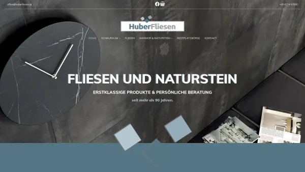 Website Screenshot: huber helmut fliesen marmor kachelöfen lamprechtshausen - Fliesen und Naturstein Salzburg | HuberFliesen - Date: 2023-06-14 10:40:44
