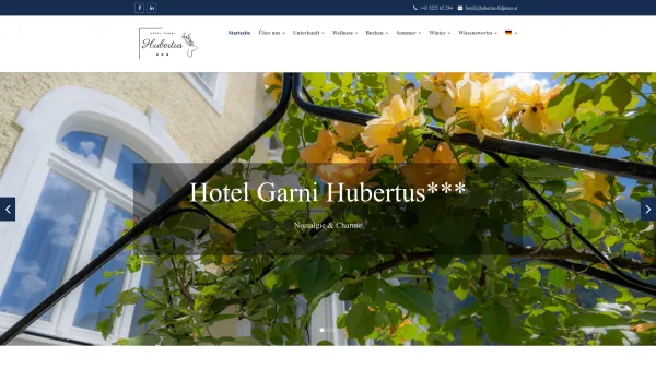 Website Screenshot: Hotel Hubertus - Startseite - Hotel Garni Hubertus*** - Date: 2023-06-22 15:12:42