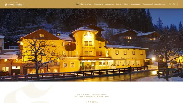 Website Screenshot: Hotel Pension Hubertushof - Perfekt für Gruppenreisen, Hotel Hubertushof Hüttau - Date: 2023-06-22 15:12:42