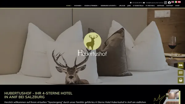 Website Screenshot: Hubertushof - Hubertushof - Ihr 4-Sterne Hotel in Anif bei Salzburg - Date: 2023-06-22 15:12:41