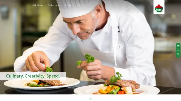 Website Screenshot: Hügli Nährmittel AG - Home :: Hügli - Culinary expertise. Creativity. Speed. - Date: 2023-06-22 15:12:42