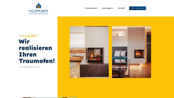 Website Screenshot: Hürner Kachelöfen & Fliesen - Hürner Hafnermeister – Wir realisieren Ihre Wünsche! - Date: 2023-06-22 15:12:42