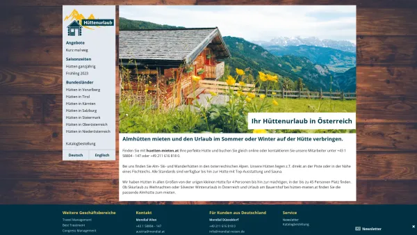 Website Screenshot: www.huetten-mieten.at - Date: 2023-06-14 10:37:01