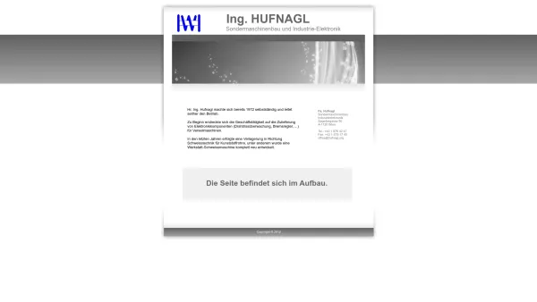 Website Screenshot: Ing. Wilfried Schweissmaschinen Software Kundenspezifische Loesungen - Hufnagl Industrie-Elektronik - Date: 2023-06-22 15:12:42