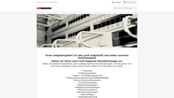 Website Screenshot: H&H Elektrotechnik Stumm GmbH - H&H Elektrotechnik - Date: 2023-06-14 16:36:12