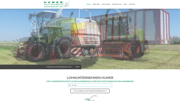 Website Screenshot: Lohnunternehmen Humer - Lohnunternehmen Humer Agrarservice in Heiligenberg - LH - Date: 2023-06-22 15:12:42