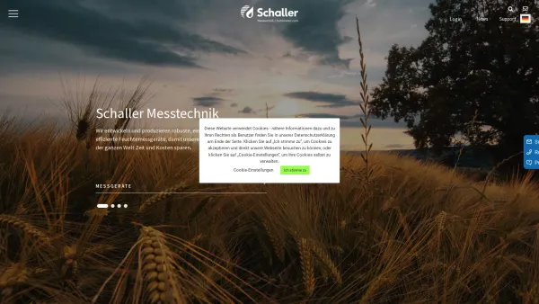 Website Screenshot: Schaller GmbH - Homepage - Schaller Messtechnik - Date: 2023-06-22 15:12:42
