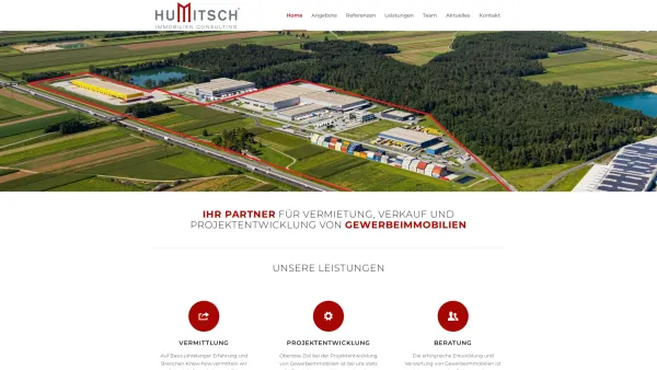 Website Screenshot: Humitsch Immobilien Consulting - Gewerbeimmobilien Graz | Humitsch Immobilien - Ihr Partner - Date: 2023-06-22 15:12:42