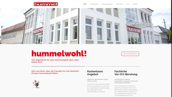 Website Screenshot: Hummel GesmbH - hummel | Dachdeckerei, Spenglerei & Zimmerei – Ihr verlässlicher Spezialist rund ums Dach. - Date: 2023-06-22 15:12:42