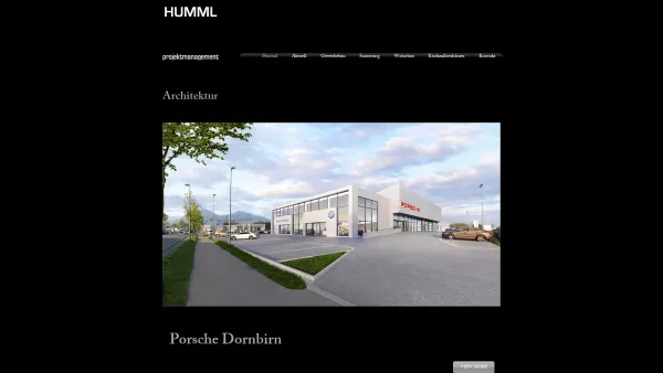 Website Screenshot: Planungsbüro Humml - Humml Projektmanagement GmbH | Architektur | Lauterach | Vorarlberg - Date: 2023-06-22 15:16:32