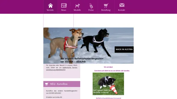 Website Screenshot: Ricarda Tirol Kirchberg Hundeschule Hundecenter Hundesalon Hundepflege Hundebetreuung Hundekurs Hundeseminare Urlaub mit Hund Rich - Vorteile Hundeführgeschirr - Hundeführgeschirr - Neutal - Date: 2023-06-22 15:16:32