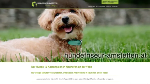 Website Screenshot: Hunde & Katzensalon ANITA - Hunde & Katzenfriseur in Neuhofen an der Ybbs - Date: 2023-06-22 15:16:32