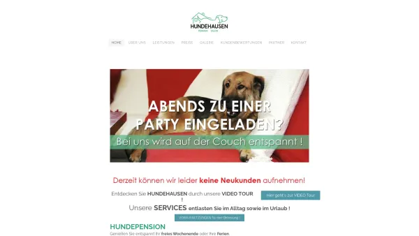 Website Screenshot: Hundehausen - Hundehausen - Hunde sind mein Leben - Date: 2023-06-14 10:40:46