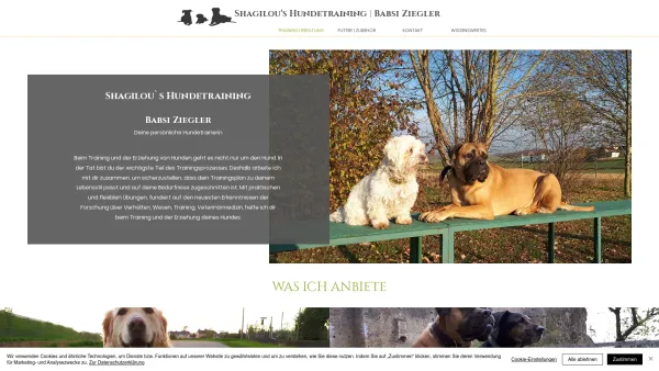 Website Screenshot: Hundeherzen Training & Ernährung für Hunde - Shagilou´s Hundetraining | Babsi Ziegler - Date: 2023-06-22 15:16:32