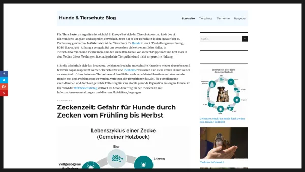 Website Screenshot: Partei der Hundefreunde Österreich - Hunde & Tierschutz Blog - - Date: 2023-06-22 15:16:32