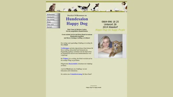 Website Screenshot: Hundesalon Happy Dog - Hundesalon Happydog - Date: 2023-06-14 10:40:46