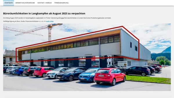 Website Screenshot: Österreichische Laberzeugung Hundsbichler GmbH - Startseite – Büroräumlichkeiten zu vermieten, Langkampfen, Tirol - Date: 2023-06-22 15:16:32
