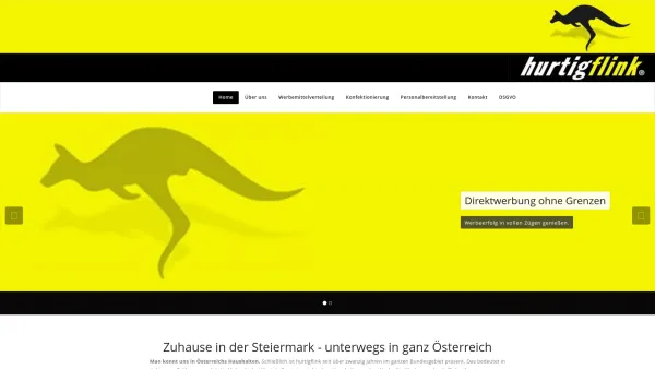Website Screenshot: hurtigflink - Hurtigflink Zeitungs- und Werbemittelverteilungsgesmbh - Date: 2023-06-22 15:16:33