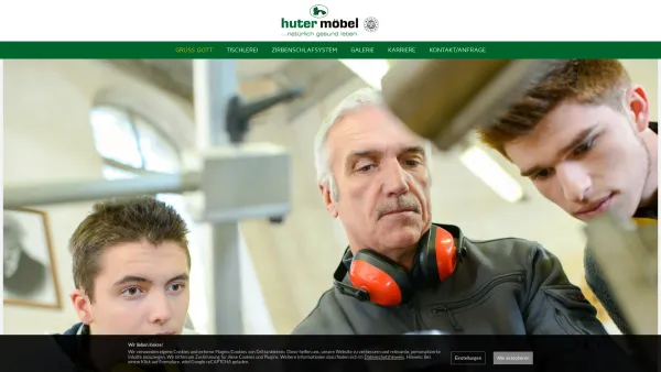 Website Screenshot: Gerhard www.huter-moebel.at natur schönster form - Tischlerei Imst - huter möbel - Natur im Herzen - Date: 2023-06-22 15:16:33