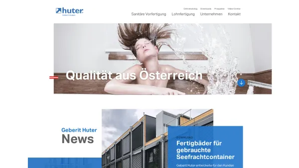 Website Screenshot: Geberit Huter GmbH - Geberit Huter GMBH | Geberit Huter GmbH - Date: 2023-06-22 15:16:33