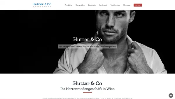 Website Screenshot: Hutter & Co Herrenmode - Home - Herrenmode | Wien | Hutter & Co - Herrenmode - Date: 2023-06-22 15:16:33