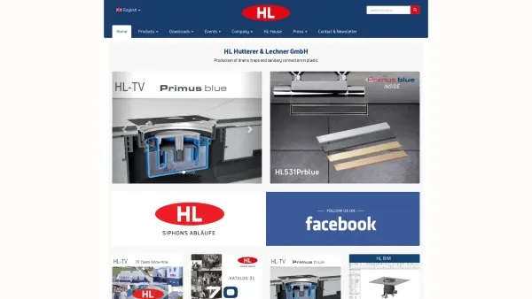 Website Screenshot: HL Hutterer Lechner Abläufe und Sifone - HL Hutterer & Lechner - Date: 2023-06-22 15:16:05