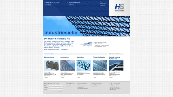 Website Screenshot: Hutter Schrantz Diese Seite ist momentan nicht erreichbar - Hutter & Schrantz Aktiengesellschaft - Date: 2023-06-22 15:16:05