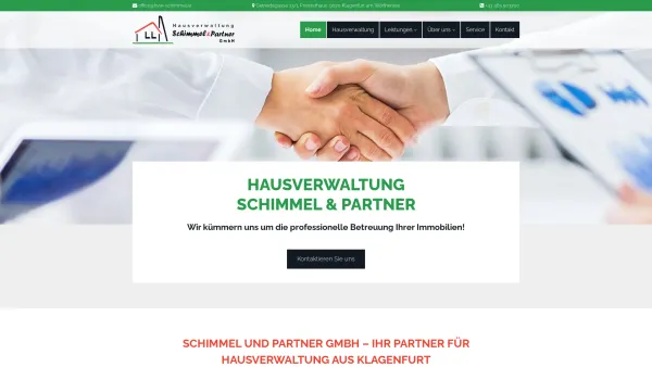 Website Screenshot: Hausverwaltung Schimmel & Partner GmbH - Hausverwaltung in Klagenfurt - Hausverwaltung Schimmel & Partner GmbH - Date: 2023-06-14 10:40:46