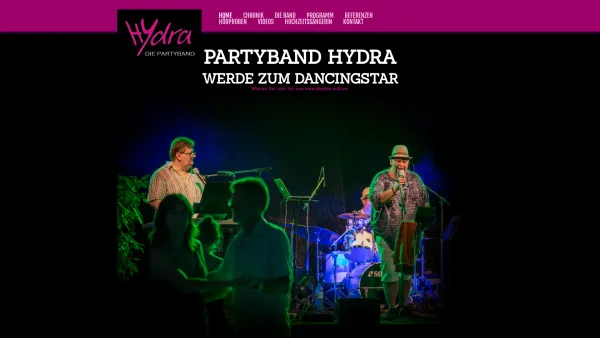 Website Screenshot: HYDRA - Wiens Gala- & Partyband Nr. 1 - Hydra | - Date: 2023-06-22 15:12:45