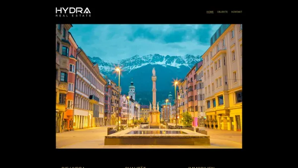 Website Screenshot: Hydra Real Estate GmbH - Bauträger in Innsbruck ? Hydra Real Estate GmbH - Date: 2023-06-15 16:02:34