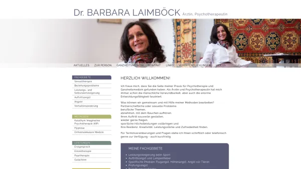 Website Screenshot: Laimböck Barbara hypnostherapeut.at - Barbara Laimböck - Date: 2023-06-22 15:12:45