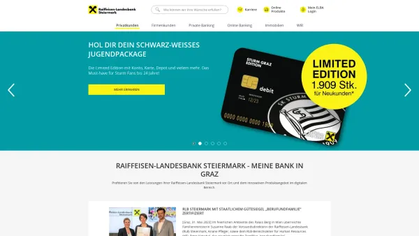Website Screenshot: Landes-Hypothekenbank Steiermark AG - Raiffeisen-Landesbank Steiermark - Date: 2023-06-14 10:40:47
