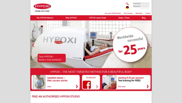 Website Screenshot: Hypoxi Studio - HYPOXI | design your body - Date: 2023-06-14 10:40:47