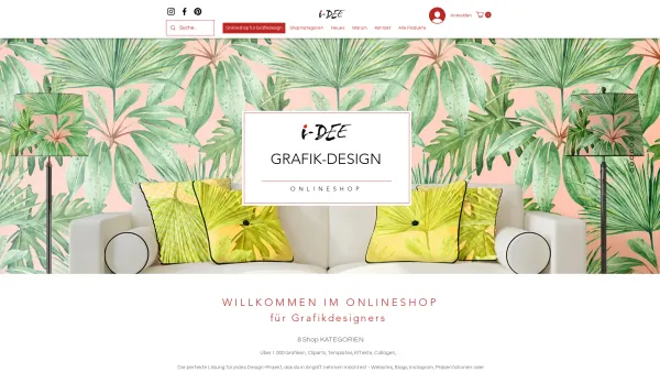 Website Screenshot: I-DEE dekoration design - Vektorgrafiken | i-DEEOnlineshop für Grafikdesign - Date: 2023-06-22 15:12:45