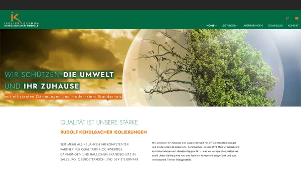 Website Screenshot: Rudolf Kendlbacher Isolier GesmbH - Home | Rudolf Kendlbacher Isolier GmbH - Date: 2023-06-22 15:12:45
