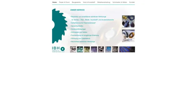 Website Screenshot: I.B.H. Werkzeuge und Werkzeug schleiferei http//www.ibh-werkzeuge.at Intro] - Home - Date: 2023-06-22 15:14:16