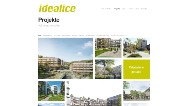 Website Screenshot: idealice Landschaftsarchitektur ZT - Projekte - Idealice - Date: 2023-06-22 15:14:16