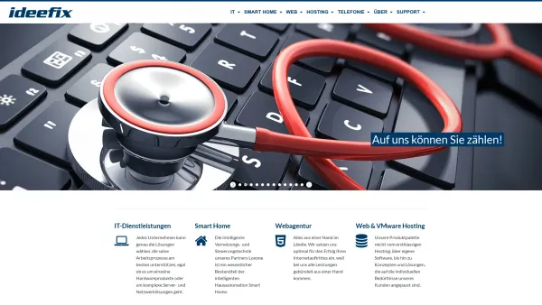 Website Screenshot: IDEEFIX - Home: IDEEFIX System und Softwareentwicklung GmbH - Date: 2023-06-22 15:14:16