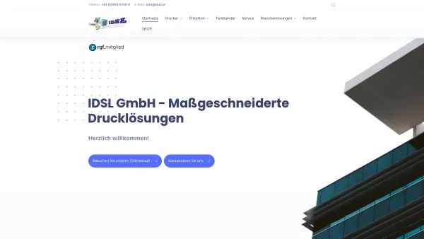 Website Screenshot: IDSL Permoser - IDSL GmbH - Ihr starker Partner im Etikettendruck - Date: 2023-06-22 15:12:48