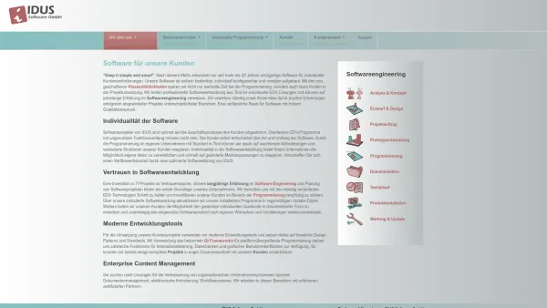 Website Screenshot: IDUS-Software GmbH - Wir über uns - Date: 2023-06-22 15:12:48