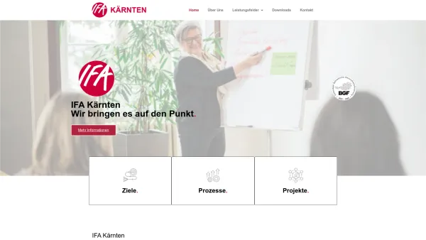 Website Screenshot: IFA-Innovationen für den IFA-UNTERNEHMENSBERATUNG - IFA Kärnten - IFA Kärnten - Date: 2023-06-22 15:12:48