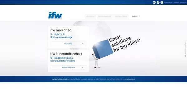 Website Screenshot: IFW Manfred Otte GmbH - ifw Manfred Otte GmbH - Date: 2023-06-14 10:40:49