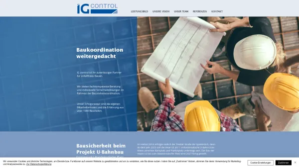 Website Screenshot: Ing. Ilan ig-control.at - Baukoordination | IG-control GmbH | Wien - Date: 2023-06-14 10:40:49