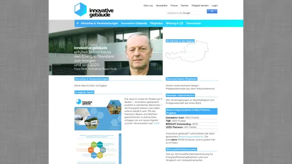 Website Screenshot: IG Passivhaus Österreich - Plattform · Netzwerk · Know-How: Innovative Gebäude - Date: 2023-06-22 15:12:48