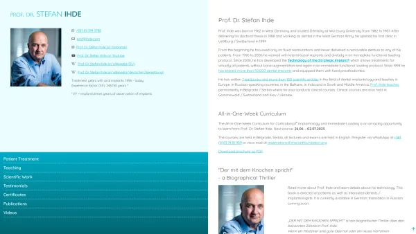 Website Screenshot: Ermato Dr. Ihde Dental GmbH München - Prof. Dr. Stefan Ihde - Date: 2023-06-22 15:12:48