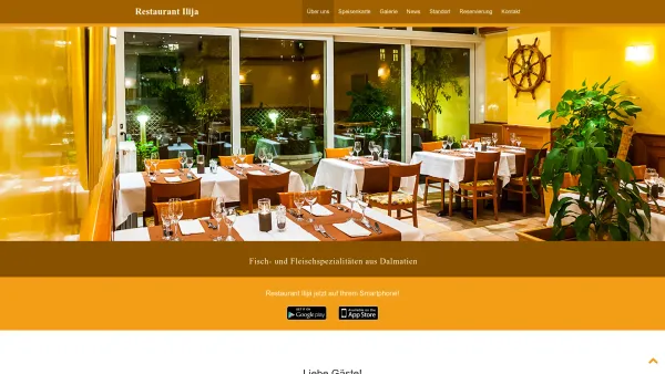 Website Screenshot: Restaurant Ilija Flash Check - Restaurant Ilija - Date: 2023-06-22 15:16:05