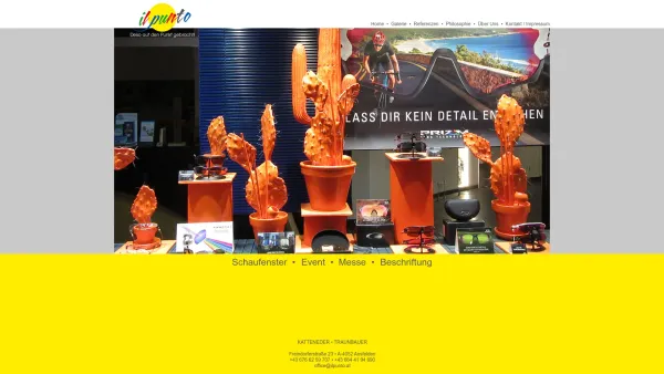Website Screenshot: ilpunto Visual Merchandising - Homepage - Date: 2023-06-22 15:16:05