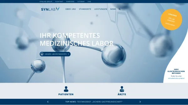 Website Screenshot: IMCL Labor für Medizinische Chemische Labordiagnostik medizinisches Labor und Fachlabor - SYNLAB: Ihr kompetentes medizinisches Labor in Wien und Oberwart - Date: 2023-06-22 15:21:21